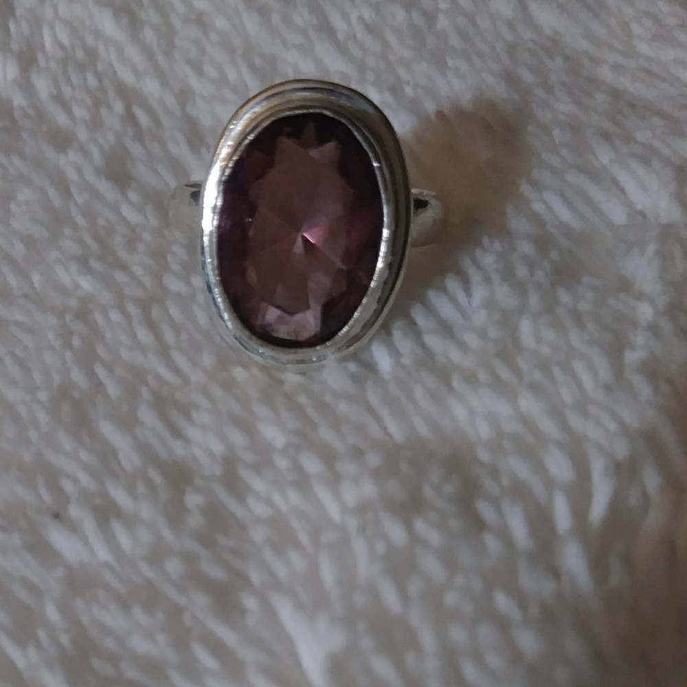Genuine Amethyst 925 Silver Ring💜 - Picture 4 of 8